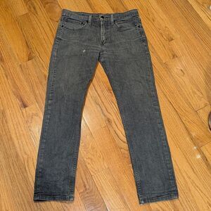 Levi's Men's Size 34 x 32 Black Rinse 511 Slim Fit Jeans